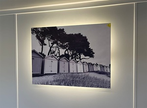 Radiateur électrique IR 500W avec thermostat solaire monté au plafond, panneau imprimé UV et fonction de désodorisation pour les pièces - Product Image 4