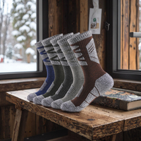 Chaussettes de sport pour hommes de haute qualité, antidérapantes, noires, imprimées, pour le travail en extérieur, la randonnée, le trekking, design décontracté, corps blanc