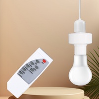 GL-YKDT1 Control Remoto Inalámbrico Inteligente para Portalámparas E27, Temporizador de Inducción, Adaptador Universal de Base de Lámpara de 220V para Dormitorio y Sala de Estar