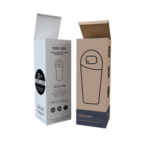 Caja de Embalaje para Botellas de Agua de Vidrio Impresas al por Mayor, Botellas de Agua Portátiles, Vasos de Vidrio para Caja de Botellas de Agua de Vidrio