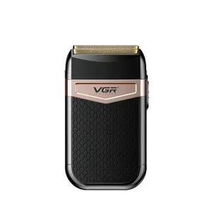 VGR V-331 ricaricabile USB lamina singola lama Mens rasoi elettrici rasoio capelli barba taglio Trimmer macchina