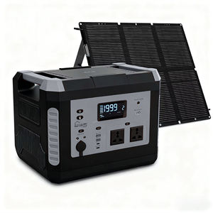 2400W 3000W 5000W 휴대용 태양광 발전소 <span class=keywords><strong>UPS</strong></span> 순수 사인파 LiFePO4 배터리 태양광 패널 및 차량 충전 기능 포함 - Product Image 1