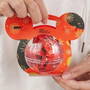 Boîte d'emballage élégante en forme de <span class=keywords><strong>chat</strong></span> personnalisée avec poignée et fenêtre <span class=keywords><strong>pour</strong></span> gâteaux, chocolats, bonbons, tartes aux œufs, cadeaux et pâtisseries - Product Image 3