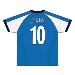 Maillot de football rétro personnalisé pour homme avec impression numérique, 100 % polyester, séchage rapide, service OEM pour l'hiver, idéal pour le sport - Product Image 3