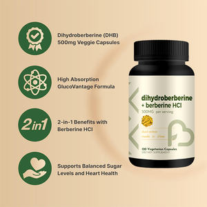 OEM özel etiket 120-kapsül 500mg Berberine HCL özü Vegan diyet takviyesi bağışıklık desteği 2 kapsül/gün toptan - Product Image 3