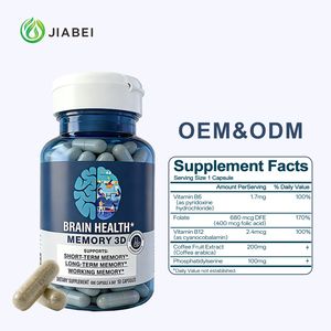 Capsule per il Cervello Personalizzate in Fabbrica, Alleviano la Fatica Mentale, Migliorano la Memoria per Adulti, Integratori in Capsule per la Salute - Product Image 3