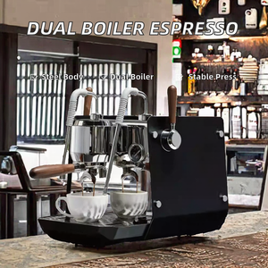 Máquina de Espresso de Grado Comercial para el Hogar, Caldera Doble, Bomba Rotativa Italiana, Pantalla de Doble Presión, Cuerpo de Acero Inoxidable - Product Image 2