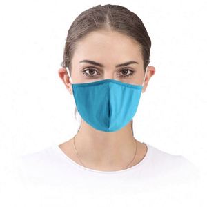 Masque facial unisexe anti-poussière et anti-UV, en polyester et coton, personnalisable, noir, réutilisable et lavable - Product Image 3