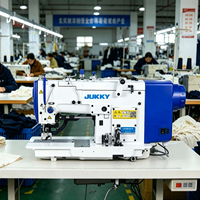 Machine à coudre industrielle à entraînement direct JUKKY JK781D pour boutonnières droites, idéale pour les usines de confection de chemises