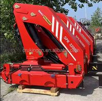 Grue à flèche articulée 2t 5t 10t 15t 20t SPK32080D SPK74002G avec stabilisateurs arrière, télécommande et radiateur