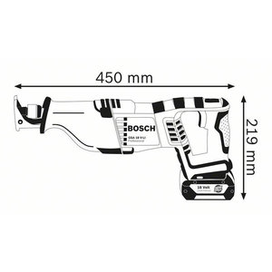 Scie alternative Bosch GSA 18 V-LI dans un étui sans batterie - Product Image 1