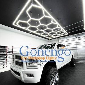 Meilleures ventes Baie de service <span class=keywords><strong>automobile</strong></span> Led Hexagone Salon de coiffure <span class=keywords><strong>Garage</strong></span> Kit Lampe décorative moderne - Product Image 4