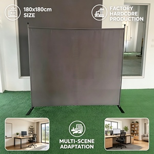 Cloison de séparation pliable économique de 180 cm de large, légère et portable, pour <span class=keywords><strong>bureau</strong></span> à domicile et usage commercial - Product Image 4