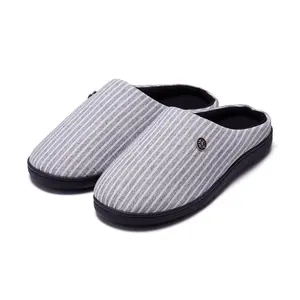 Indoor Warm Breathable Closed Toe Slippers Custom Winter Casual Home Floor Shoes Light Weight Slip On Shoes Men