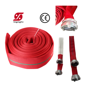 خرطوم إطفاء حريق مرن عالي الضغط بألوان مخصصة، مصنوع من المطاط الصناعي PVC PU بقطر 1.5 بوصة - Product Image 3