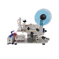 LT-60 semi-automatique machine d'impression d'étiquettes d'eau en bouteille machine manuelle d'étiquetage de sacs plats d'autocollants de surface de table