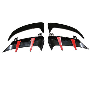 7 pièces pare-chocs avant lèvre Bodykit ailettes séparateur garniture évent ailettes pour <span class=keywords><strong>mercedes</strong></span>-benz W177 A220 Sport 2019 - Product Image 4