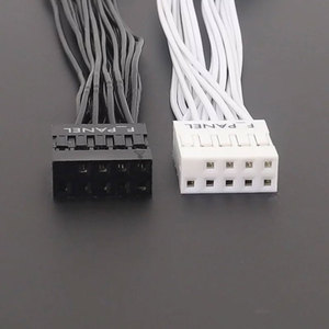 Angitu Siyah Beyaz MB Switch Jumper F Panel 9Pin Erkek - Dişi Splitter Kablo 9Pin F Panel 1'e 2'ye Kasa Güç Anahtarı Kablosu - Product Image 5