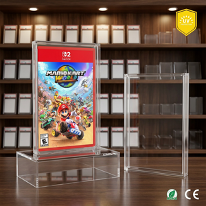 Étui <span class=keywords><strong>de</strong></span> présentation en acrylique personnalisé pour cartouche <span class=keywords><strong>de</strong></span> jeu Nintendo <span class=keywords><strong>Switch</strong></span> 2 avec protection UV à 99 % et couvercle magnétique pour boîte <span class=keywords><strong>de</strong></span> rangement NS OLED Lite - Product Image 1