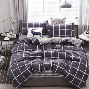 Hot Sale Cheap <strong>Price</strong> 100% Polyester 4 Piece <strong>Duvet</strong> Cover Flat Sheet Bedding Set - Product Image 4