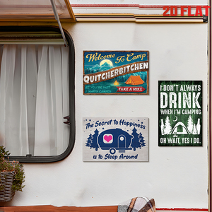 Juego de Letreros Metálicos Divertidos con Temática de <span class=keywords><strong>Camping</strong></span>, Decoración de Pared con Frases Retro para Campamentos al Aire Libre - Product Image 2