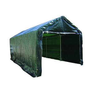Auvent de <span class=keywords><strong>voiture</strong></span> durable pare-soleil coupe-vent, tente de carport pour la sécurité du véhicule, cadre en métal, <span class=keywords><strong>bois</strong></span> traité sous pression naturel - Product Image 2