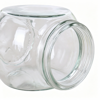 Pot en verre transparent 50ml 100ml 180ml 280ml 380ml 480ml pour miel, confiture, haricots, café, bonbons – Récipient de stockage alimentaire pour la cuisine domestique