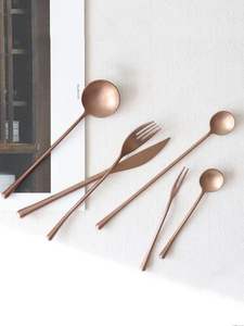 Made in India Cutlery Set with Rose Gold Finished and Stainless Steel Metal Made <b>Bulk</b> Quantity Cutlery Set <b>For</b> <b>Sale</b> - Product Image 3