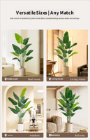 Plante artificielle réaliste Oiseau de paradis, haut de gamme, de luxe léger, arbre en pot sur pied, ornement végétal bionique pour la décoration paysagère du salon