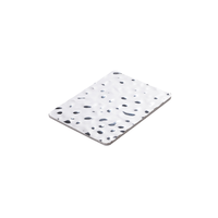 Panneau en cristal de carbone à texture de marbre blanc, 0,2 mm, surface brillante UV, imperméable, pour décoration murale