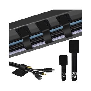 Sangles de fixation robustes auto-adhésives à boucles extensibles pour la gestion des câbles, utilisation vestimentaire, organisateurs de fils réglables - Product Image 1