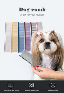 2026 <b>Pet</b> Metal Beauty Straight Comb Dog Stainless Two Use <b>Pet</b> Cat Combs - Product Image 2