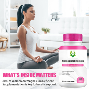 Cápsulas de Glicinato de Magnesio de Marca Privada OEM, Suplemento para el Cuidado de la Salud Muscular con Cápsulas de Vitamina D - Product Image 3