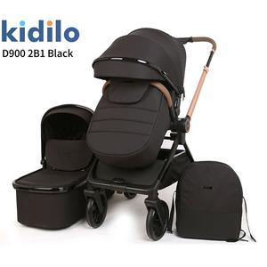 Kidilo D900 + C Poussette bidirectionnelle 2-en-1 haute vue pour bébé Vente en gros d'usine <span class=keywords><strong>Nacelle</strong></span> assise inclinable pour enfants - Product Image 6