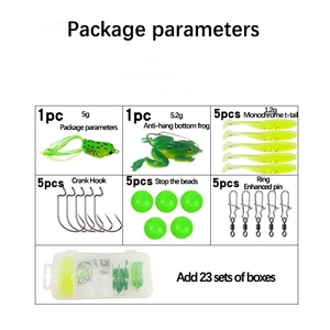 Set transfrontaliero Luya esca Set da 23 pezzi a manovella a cinque griglie per boccale <span class=keywords><strong>pesce</strong></span> mandarino <span class=keywords><strong>pesce</strong></span> nero - Product Image 6