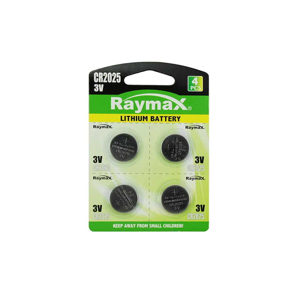 Raymax fabrika doğrudan 3v lityum düğme CR2025 düğme piller bilgisayar için