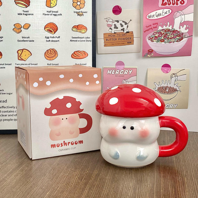 [กล่องบรรจุภัณฑ์สี] ถ้วยเห็ด - สีแดง