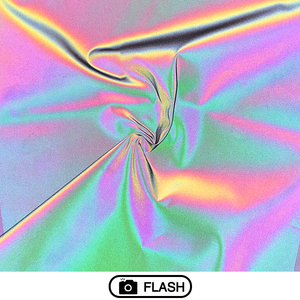 Đầy Màu Sắc Màu Hồng Tùy Chỉnh Đầy Màu Sắc Phản Quang Vải Thời Trang Vải Phản Xạ Vải Hi VIS Vải Phản Quang Dệt - Product Image 1