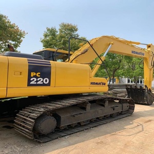 Excavatrice sur chenilles Komatsu PC220 d'occasion, 22 tonnes, excavatrice japonaise d'origine en bon état de marche, vendue à bas prix - Product Image 1