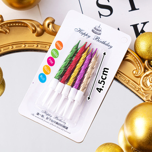 10 Candele <span class=keywords><strong>a</strong></span> Spirale Colorate con Motivi '<span class=keywords><strong>Buon</strong></span> <span class=keywords><strong>Compleanno</strong></span>' per Matrimoni, Feste di <span class=keywords><strong>Compleanno</strong></span>, Confezionate in Scatole - Product Image 5