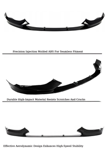 Spoiler Anteriore Stile M-Performance per <span class=keywords><strong>BMW</strong></span> Serie 1 <span class=keywords><strong>F20</strong></span> LCI 2015-2019 M-Sport, Nero Lucido Effetto Carbonio, Accessori Carrozzeria in ABS - Product Image 6