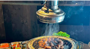 <span class=keywords><strong>Restaurant</strong></span> commercial coréen BBQ tuyau d'échappement de fumée télescopique accessoires de Barbecue Tube d'échappement tuyau de fumée avec lampe - Product Image 6