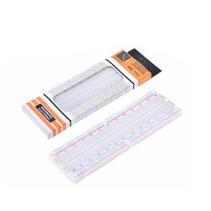 MB-102 830 lỗ thử nghiệm kết nối tấm màu đỏ và màu xanh dòng Breadboard 165*55*10mm linh kiện điện tử - Product Image 1