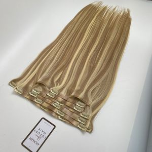 Extensions de cheveux vierges humains vietnamiens 100% naturels, clips invisibles sans couture, vente en gros - Product Image 2