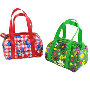 Tas kecil Neoprene Mini promosi pesona desain kustom tas kecil Neoprene dengan pegangan cincin untuk hadiah - Product Image 4