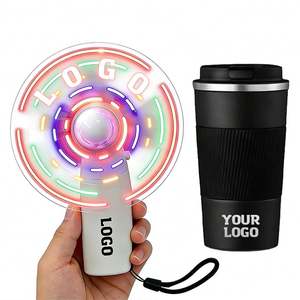 Ventilador de Mano Eléctrico con Pantalla LED Mini y Mensajes Personalizados al por Mayor, para el Hogar, la Oficina, Bodas, Eventos Empresariales, Regalos Promocionales - Product Image 1