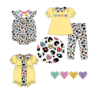 Puresun vente en gros de vêtements pour petites filles tenues boutique vêtements bébé costumes ensembles courts pour tout-petits filles