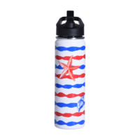 Botella de Acero Inoxidable 304 con Aislamiento al Vacío de Doble Pared, a Prueba de Fugas, para Bebidas Frías y Calientes, con Tapa y Pajita, 24h