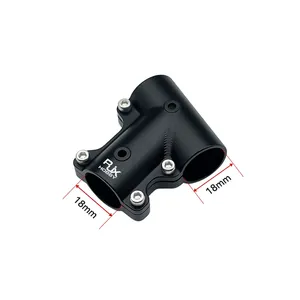 Connecteur oblique à trois voies en alliage d'aluminium RJX pour train d'atterrissage de drone, incliné 18 mm à 18 mm, accessoire de base de fixation - Product Image 2