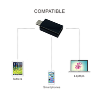 Adaptador de a USB-A que evita cortocircuitos, carga computadoras portátiles, teléfonos inteligentes y tabletas, protege la privacidad y la seguridad